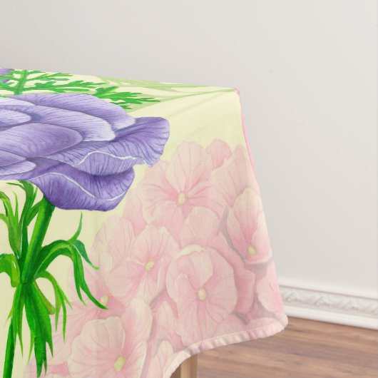 Zistvogel und Blume Tischdecke (Beispiel)