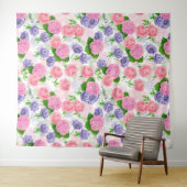 Zistvogel und Blume Wandteppich (Beispiel (Horizontal))