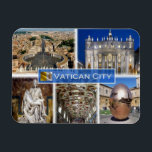 zIT000 ROME Vatikanstadt. Petersplatz, Magnet<br><div class="desc">Hier finden Sie das Andenken Ihres Urlaubs. Diese Kategorie enthält Kühlschrankmagnete von vielen Orten. Dieses Bild enthält eine Darstellung der folgenden Orte: Vatikanstadt - Petersplatz - Petersdom - Michelangelos Pietà - Das Innere der Sixtinischen Kapelle.   Beeindruckende Freunde und Familie mit einzigartigen Souvenirs aus der großen Reise! Probier uns!</div>