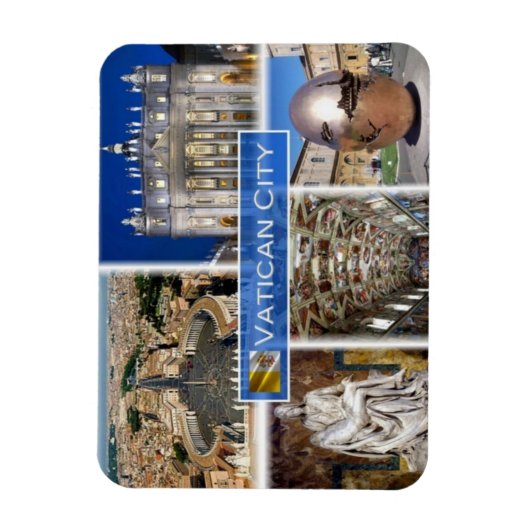 zIT000 ROME Vatikanstadt. Petersplatz, Magnet (Vertikal)