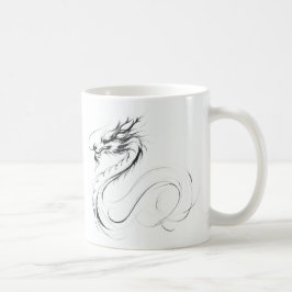 Zit&Bit Artistry - Unique Dragon Zodiac Design Kaffeetasse