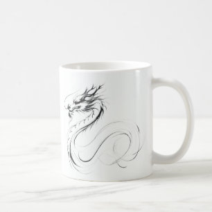 Zit&Bit Artistry - Unique Dragon Zodiac Design Kaffeetasse
