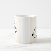 Zit&Bit Artistry - Unique Rabbit Zodiac Design Kaffeetasse (Mittel)