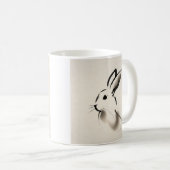Zit&Bit Artistry - Unique Rabbit Zodiac Design Kaffeetasse (VorderseiteRechts)