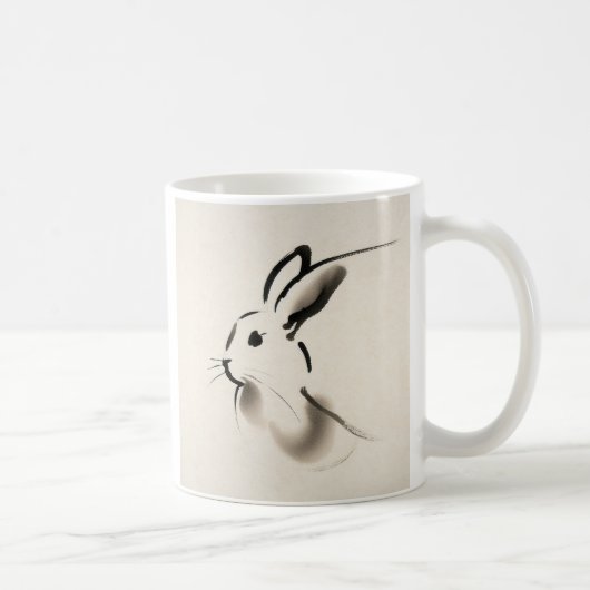 Zit&Bit Artistry - Unique Rabbit Zodiac Design Kaffeetasse (Rechts)