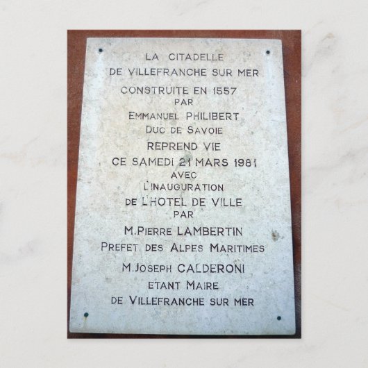 Zitadelle Postkarte (Vorderseite)