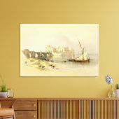 Zitadelle von Sidon, 28. April 1839, Platte 76 von Leinwanddruck (Insitu (Wohnzimmer))