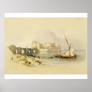 Zitadelle von Sidon am 28. April 1839 überziehen Poster