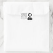 Zitat 10b Edgar Allen Poe Runder Aufkleber (Tasche)