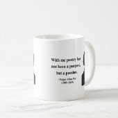 Zitat 11b Edgar Allen Poe Kaffeetasse (VorderseiteRechts)