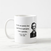 Zitat 11b Edgar Allen Poe Kaffeetasse (Links)