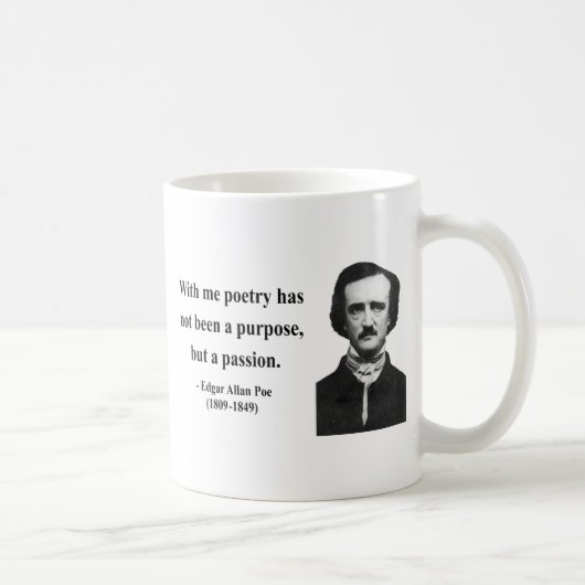 Zitat 11b Edgar Allen Poe Kaffeetasse (Rechts)