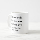 Zitat 12a Edgar Allen Poe Kaffeetasse (Vorderseite Links)