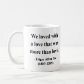 Zitat 12a Edgar Allen Poe Kaffeetasse (Links)