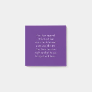 Zitat 1 Korinther 11 23 Post-it Klebezettel