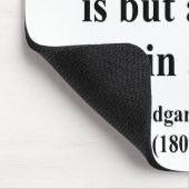 Zitat 1a Edgar Allen Poe Mousepad (Ecke)