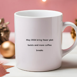 Zitat 2024 Mehr Kaffeepausen Zweifarbige Tasse