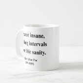 Zitat 2a Edgar Allen Poe Kaffeetasse (Vorderseite Links)