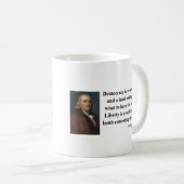 Zitat 2b Bens Franklin Kaffeetasse (VorderseiteRechts)
