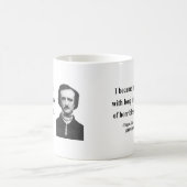 Zitat 2b Edgar Allen Poe Kaffeetasse (Mittel)