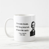 Zitat 2b Edgar Allen Poe Kaffeetasse (Links)