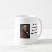 Zitat 3b Bens Franklin Kaffeetasse (VorderseiteRechts)