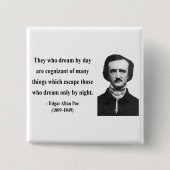 Zitat 3b Edgar Allen Poe Button (Vorderseite)
