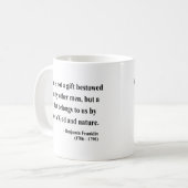 Zitat 4a Bens Franklin Kaffeetasse (Vorderseite Links)