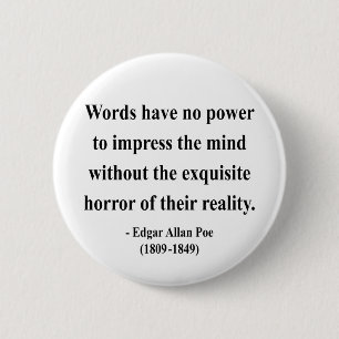 Zitat 4a Edgar Allen Poe Button