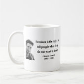 Zitat 4b Georges Orwell Kaffeetasse (Links)