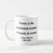 Zitat 5a Edgar Allen Poe Kaffeetasse (Links)