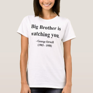 Big Brother Is Watching You Zitat - Orwell Zitat Geschenke Zazzle De