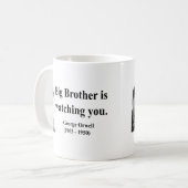 Zitat 5b Georges Orwell Kaffeetasse (Vorderseite Links)