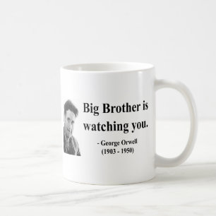 Zitat 5b Georges Orwell Kaffeetasse
