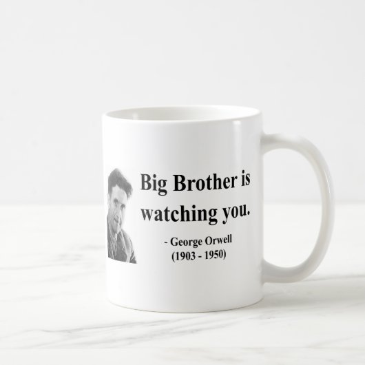 Zitat 5b Georges Orwell Kaffeetasse (Rechts)