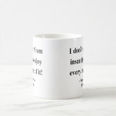 Zitat 6a Edgar Allen Poe Kaffeetasse (Mittel)
