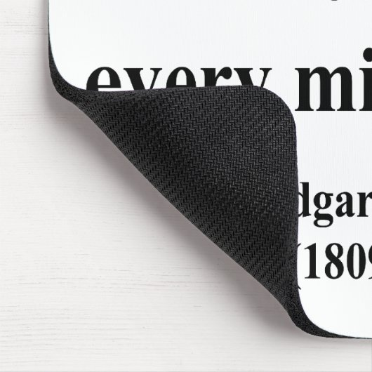 Zitat 6a Edgar Allen Poe Mousepad (Ecke)
