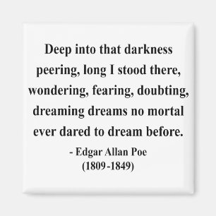 Zitat 8a Edgar Allen Poe Magnet