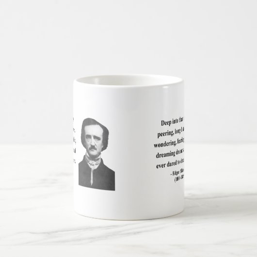 Zitat 8b Edgar Allen Poe Kaffeetasse (Mittel)