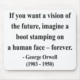 Zitat 9a Georges Orwell Mousepad