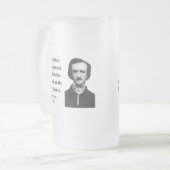 Zitat 9b Edgar Allen Poe Mattglas Bierglas (Vorderseite Links)