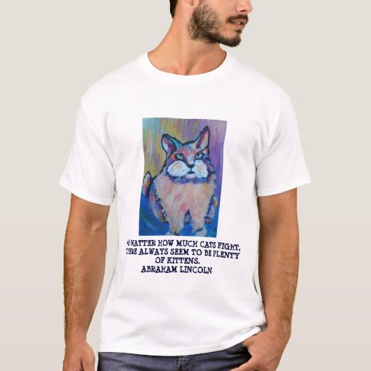 ZITAT A. LINCOLN FUNNY - T - SHIRT (Vorderseite)
