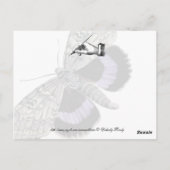 Zitat "A women hand" Postkarte (Rückseite)