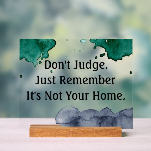 Zitat - Akryllisches Zeichen Acrylschild (Neutral)