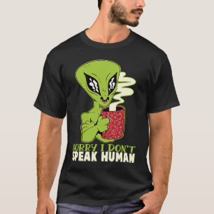 Zitat Alien Science Fiction Ufo spricht nicht Mens T-Shirt