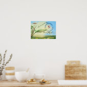 Zitat: "Als Gott Zeit schaffte, machte er viel dav Poster (Küche)