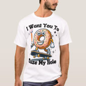 Zitat Anime Donut Happy Skateboard Basketball T-Shirt (Vorderseite)