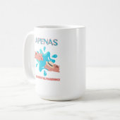 Zitat "Apenas el agua pal marrano" Kaffeetasse (Vorderseite Links)