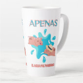 Zitat "Apenas el agua pal marrano" Milchtasse (Rechte Ecke)