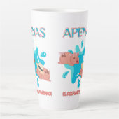 Zitat "Apenas el agua pal marrano" Milchtasse (Vorderseite)